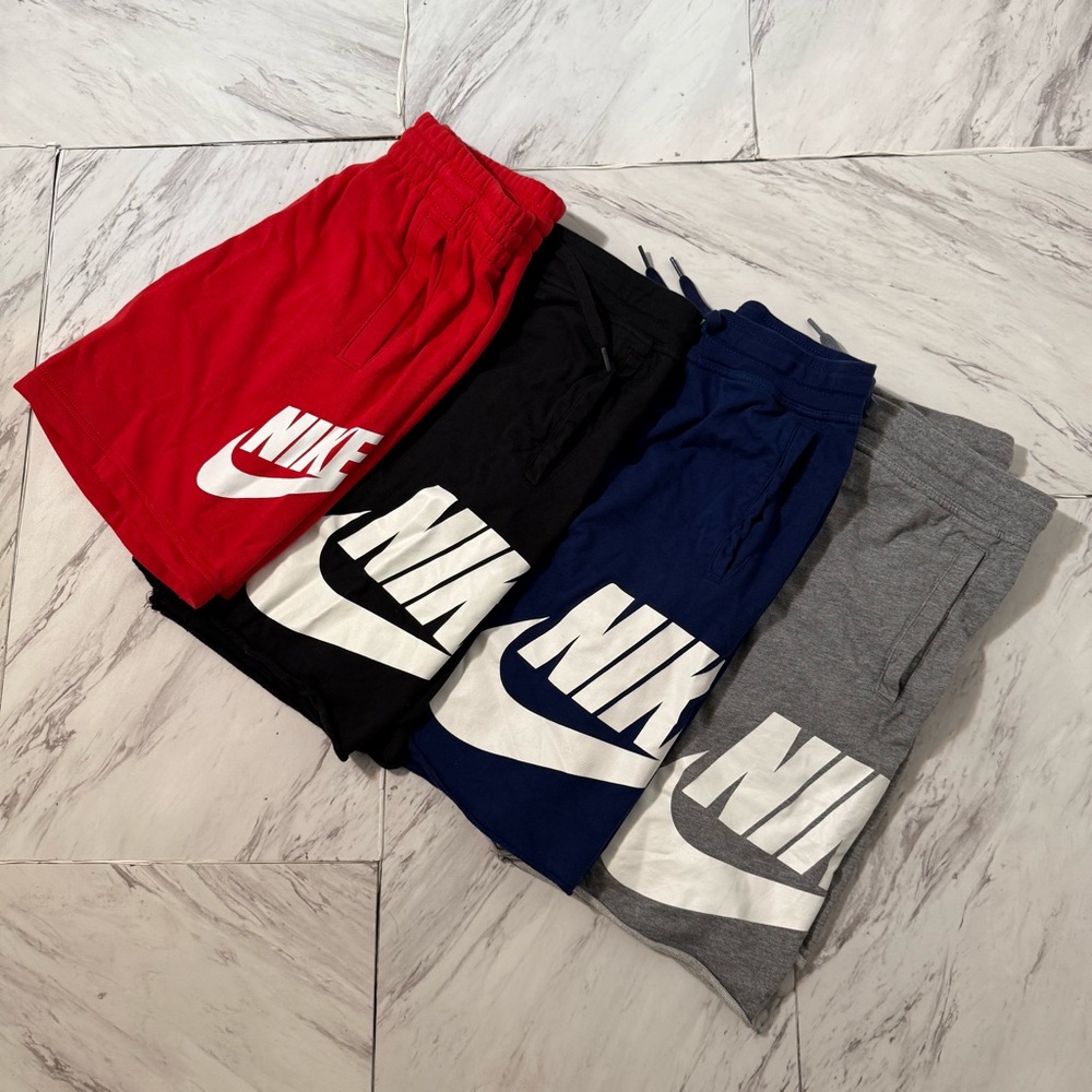 Nike Kids' Shorts Set - Red, Black, Navy, Grey - 4 for 1